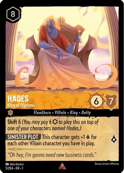 Hades King of Olympus The First Chapter Lorcana card