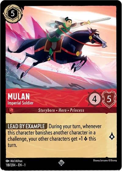 Mulan Imperial Soldier The First Chapter Lorcana card