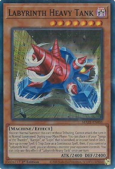 Labyrinth Heavy Tank Maze of Memories Yu-Gi-Oh! card