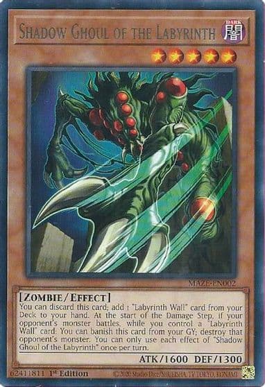 Shadow Ghoul of the Labyrinth Maze of Memories Yu-Gi-Oh! card
