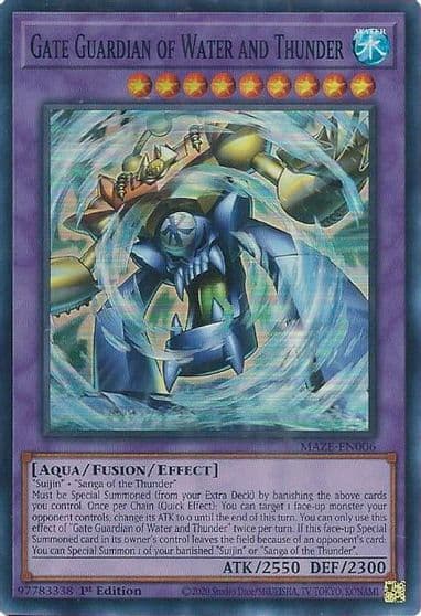 Gate Guardian of Water and Thunder Maze of Memories Yu-Gi-Oh! card