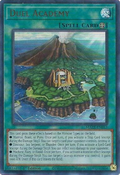 Duel Academy Maze of Memories Yu-Gi-Oh! card