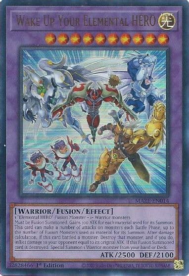 Wake Up Your Elemental HERO Maze of Memories Yu-Gi-Oh! card