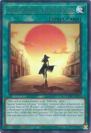 This Creepy Little Punk Maze of Memories Yu-Gi-Oh! card