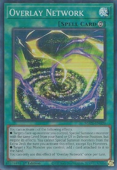 Overlay Network Maze of Memories Yu-Gi-Oh! card