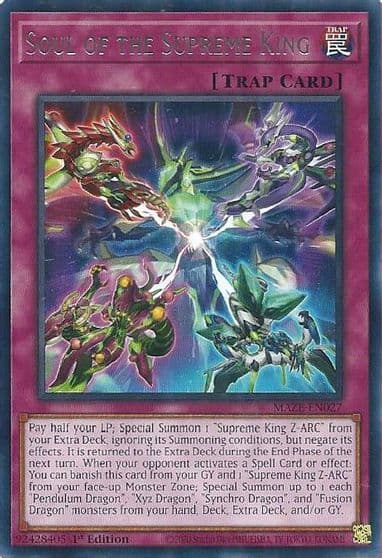 Soul of the Supreme King Maze of Memories Yu-Gi-Oh! card