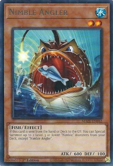 Nimble Angler Maze of Memories Yu-Gi-Oh! card