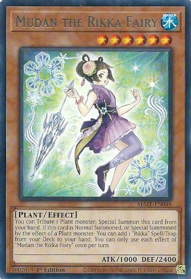 Mudan the Rikka Fairy Maze of Memories Yu-Gi-Oh! card