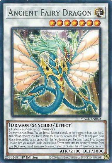 Ancient Fairy Dragon Maze of Memories Yu-Gi-Oh! card