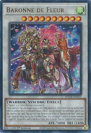 Baronne de Fleur Maze of Memories Yu-Gi-Oh! card
