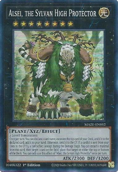 Alsei the Sylvan High Protector Maze of Memories Yu-Gi-Oh! card