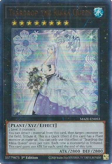 Teardrop the Rikka Queen Maze of Memories Yu-Gi-Oh! card