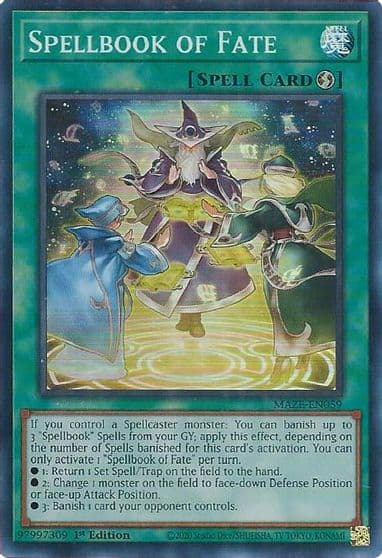 Spellbook of Fate Maze of Memories Yu-Gi-Oh! card