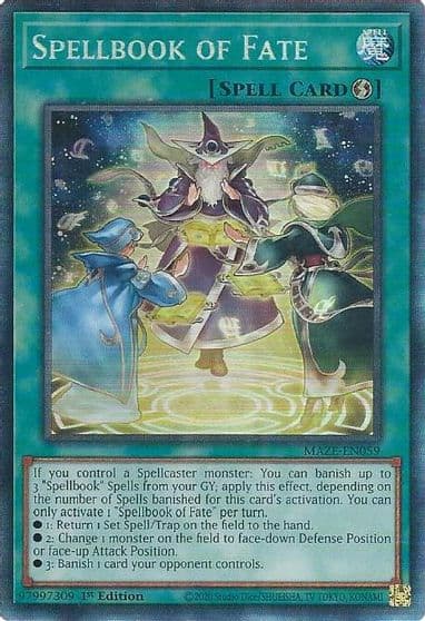 Spellbook of Fate CR Maze of Memories Yu-Gi-Oh! card