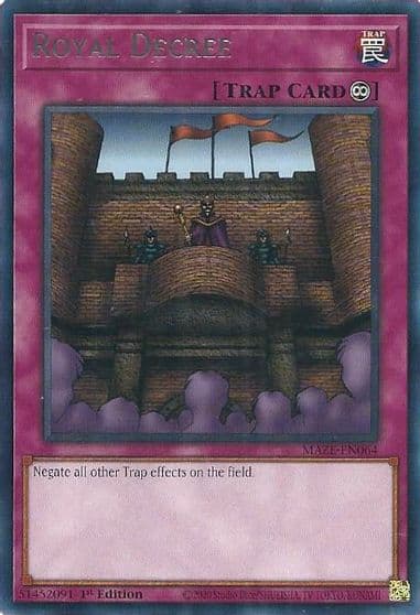 Royal Decree Maze of Memories Yu-Gi-Oh! card