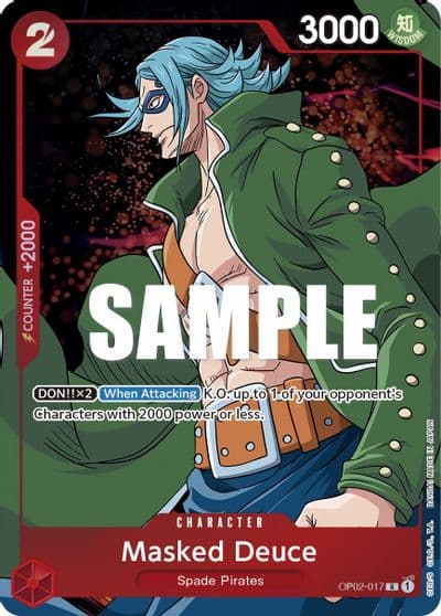 Masked Deuce Alternate Art Paramount War One Piece card