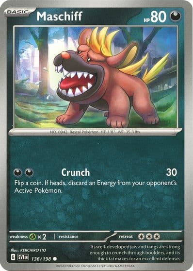 Maschiff SV01: Scarlet & Violet Base Set Pokemon card