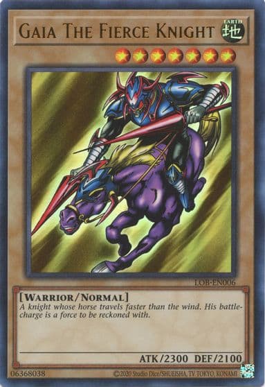 Gaia The Fierce Knight Legend of Blue Eyes White Dragon (25th Anniversary Edition) Yu-Gi-Oh! card