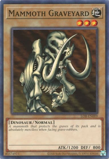 Mammoth Graveyard Legend of Blue Eyes White Dragon (25th Anniversary Edition) Yu-Gi-Oh! card