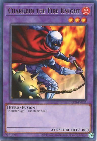 Charubin the Fire Knight Legend of Blue Eyes White Dragon (25th Anniversary Edition) Yu-Gi-Oh! card