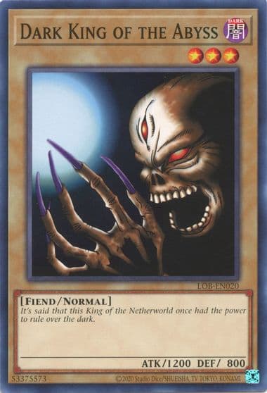 Dark King of the Abyss Legend of Blue Eyes White Dragon (25th Anniversary Edition) Yu-Gi-Oh! card