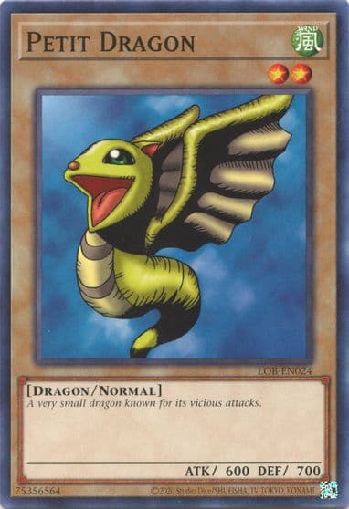 Petit Dragon Legend of Blue Eyes White Dragon (25th Anniversary Edition) Yu-Gi-Oh! card