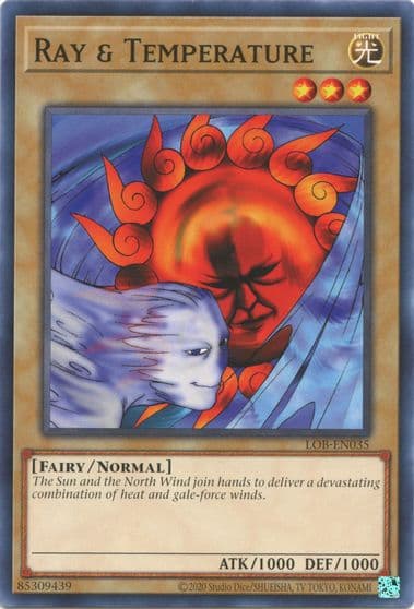 Ray and Temperature Legend of Blue Eyes White Dragon (25th Anniversary Edition) Yu-Gi-Oh! card