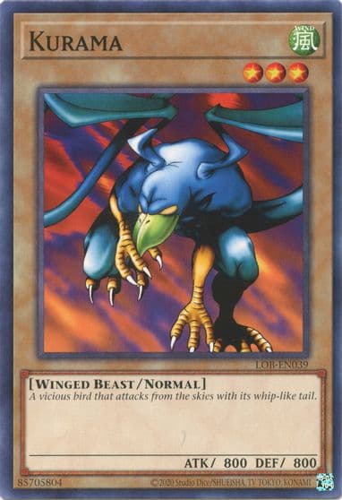 Kurama Legend of Blue Eyes White Dragon (25th Anniversary Edition) Yu-Gi-Oh! card