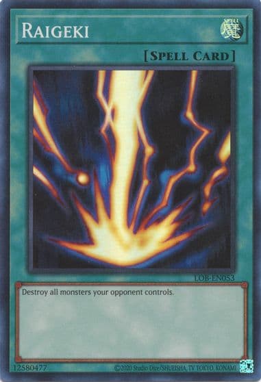 Raigeki Legend of Blue Eyes White Dragon (25th Anniversary Edition) Yu-Gi-Oh! card