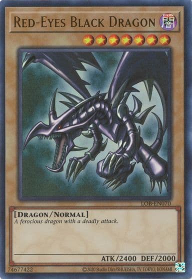 Red Eyes Black Dragon Legend of Blue Eyes White Dragon (25th Anniversary Edition) Yu-Gi-Oh! card
