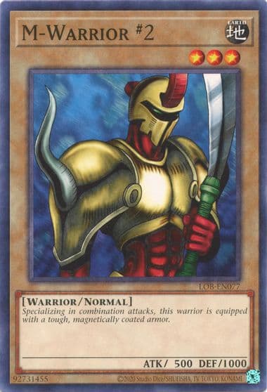 M Warrior 2 Legend of Blue Eyes White Dragon (25th Anniversary Edition) Yu-Gi-Oh! card
