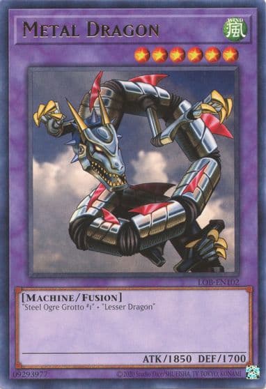Metal Dragon Legend of Blue Eyes White Dragon (25th Anniversary Edition) Yu-Gi-Oh! card
