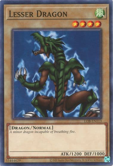 Lesser Dragon Legend of Blue Eyes White Dragon (25th Anniversary Edition) Yu-Gi-Oh! card