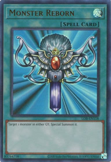 Monster Reborn Legend of Blue Eyes White Dragon (25th Anniversary Edition) Yu-Gi-Oh! card
