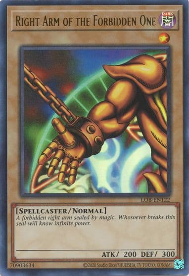 Right Arm of the Forbidden One Legend of Blue Eyes White Dragon (25th Anniversary Edition) Yu-Gi-Oh! card