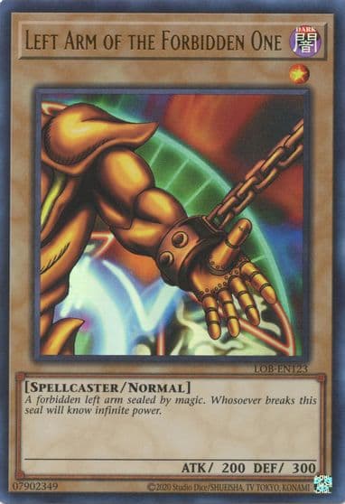 Left Arm of the Forbidden One Legend of Blue Eyes White Dragon (25th Anniversary Edition) Yu-Gi-Oh! card