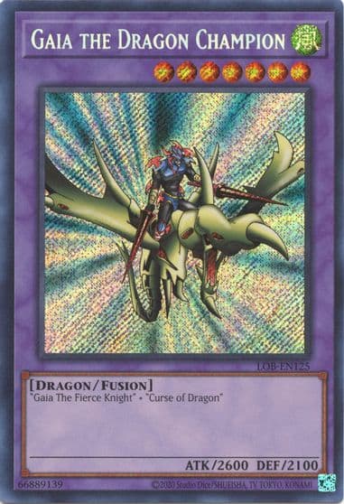 Gaia the Dragon Champion Legend of Blue Eyes White Dragon (25th Anniversary Edition) Yu-Gi-Oh! card