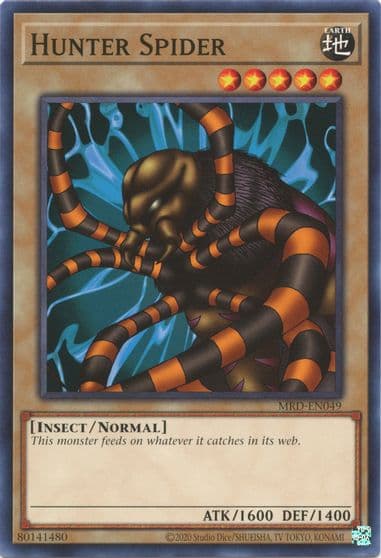 Hunter Spider Metal Raiders (25th Anniversary Edition) Yu-Gi-Oh! card