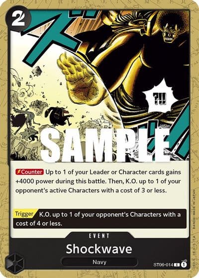 Shockwave Starter Deck 6: Absolute Justice One Piece card