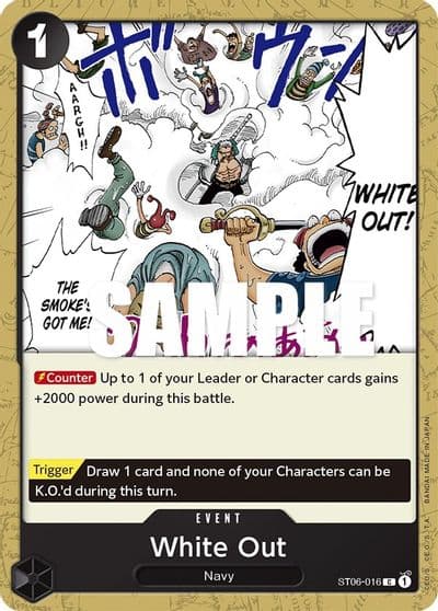 White Out Starter Deck 6: Absolute Justice One Piece card