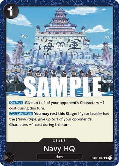 Navy HQ Starter Deck 6: Absolute Justice One Piece card