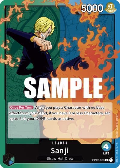 Sanji Paramount War One Piece card