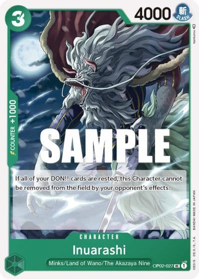 Inuarashi Paramount War One Piece card