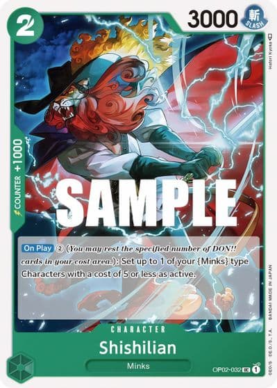 Shishilian Paramount War One Piece card