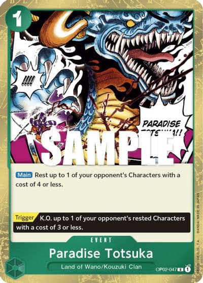 Paradise Totsuka Paramount War One Piece card