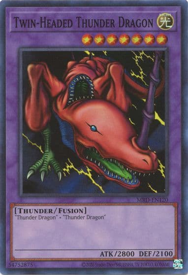 Twin Headed Thunder Dragon Metal Raiders (25th Anniversary Edition) Yu-Gi-Oh! card