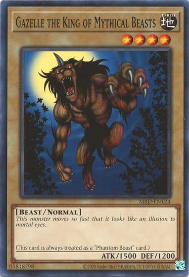 Gazelle the King of Mythical Beasts Metal Raiders (25th Anniversary Edition) Yu-Gi-Oh! card