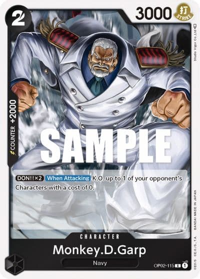 MonkeyDGarp 115 Paramount War One Piece card