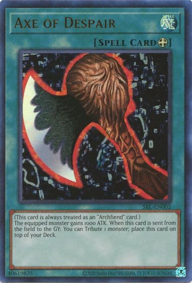 Axe of Despair Spell Ruler (25th Anniversary Edition) Yu-Gi-Oh! card