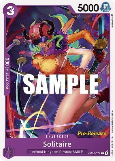 Solitaire Paramount War Pre-Release Cards One Piece card